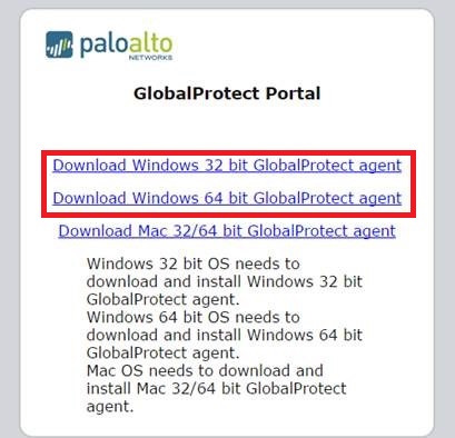 GlobalProtect Protal Download Windows Image